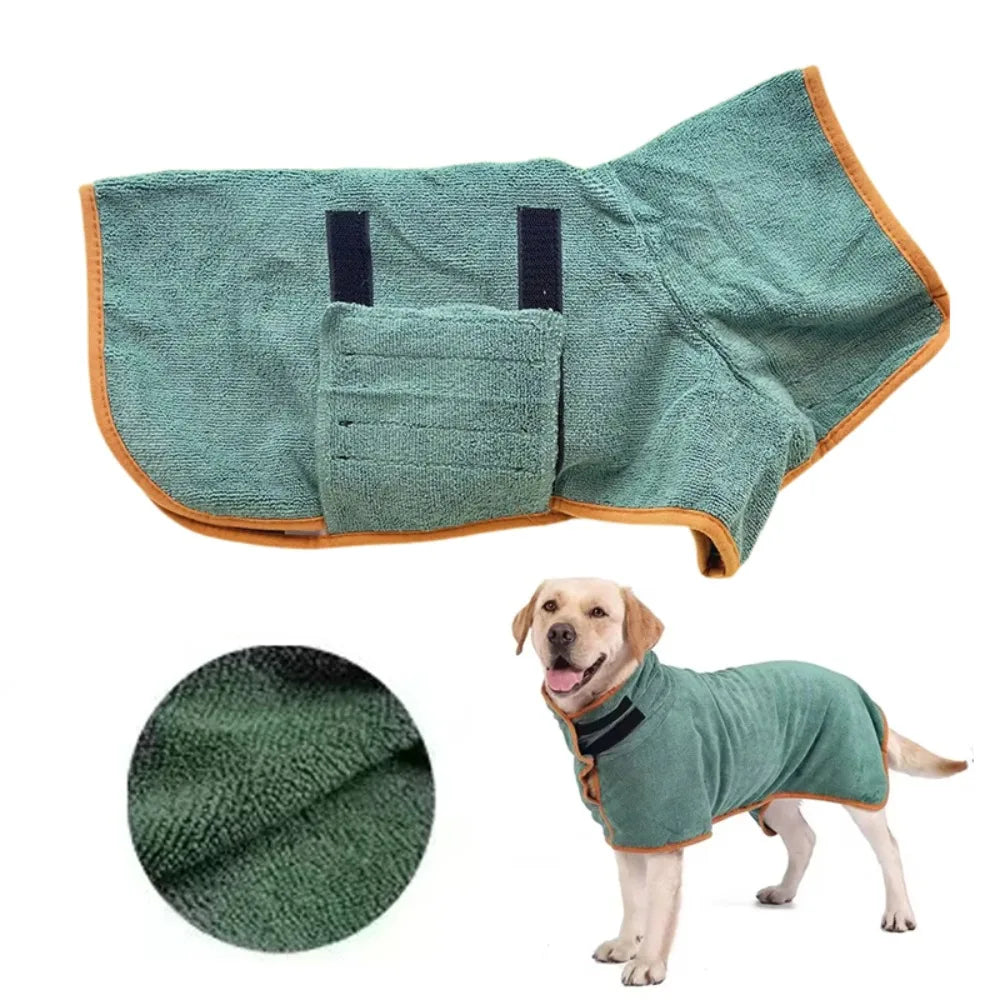 Albornoz de secado rápido para perros
