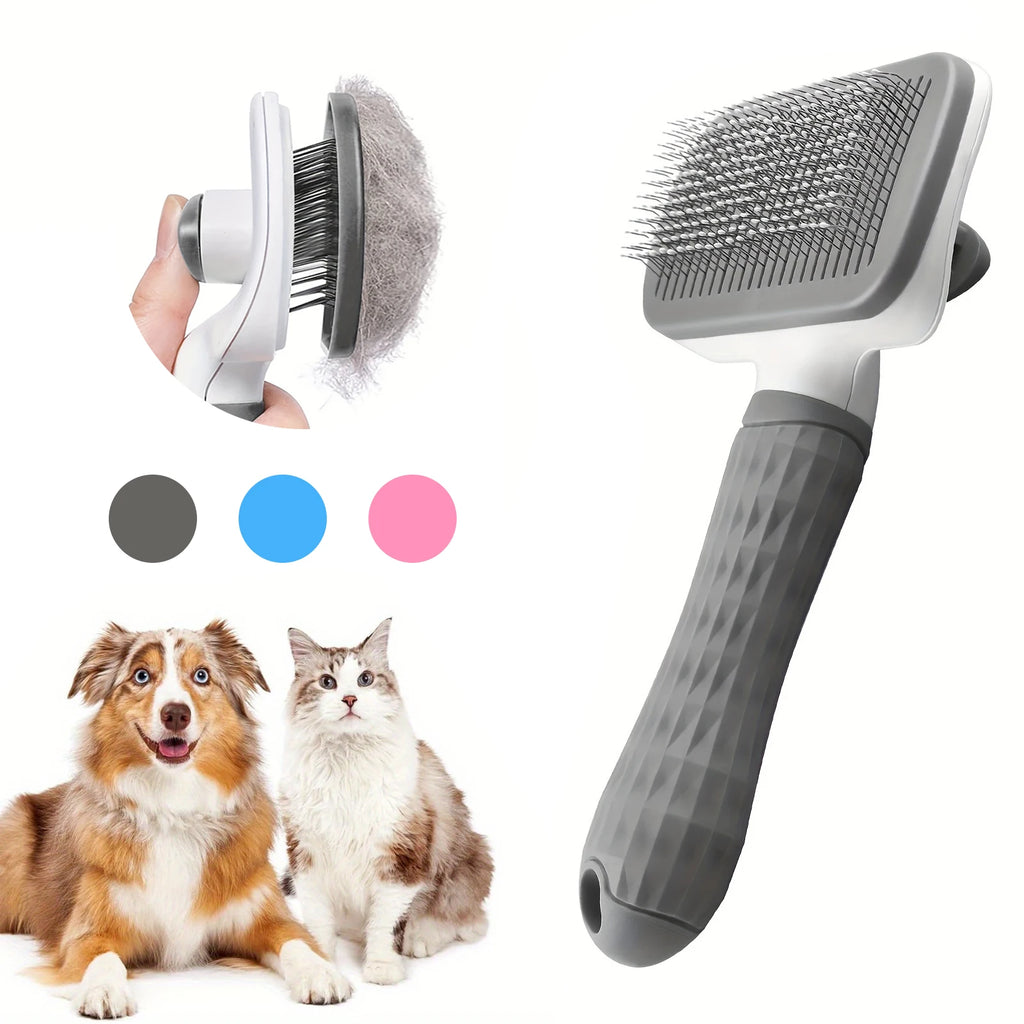 Cepillo autolimpiante para perros y gatos